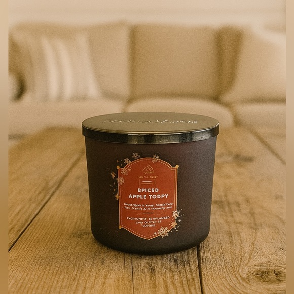 White Barn Other - White Barn Apple Spiced Toddy Candle Brown Glass Jar